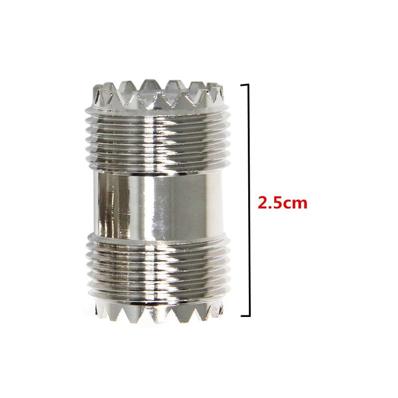 RFAdapter PL259 Barrel Connector, 5 Pack UHF Female to Female Coax Coaxial Adapter Coupler for CB Ham Radio Antenna, SWR Meter Cable Extention - Image 5